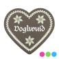 Preview: "Voglwuid-Anstecker in Lebkuchen-Optik - erhältlich bei Glubbal.shop"